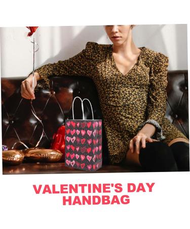 ABOOFAN 30 Pcs Valentine's Day Tote Valentine Paper Bags for Kids Valentines Candy Bags Love Heart Gift Pouches Valentine Tote Bag Sweetest Day Gifts Mardi Gras Bag Girl Gift Bag Child 1 count (Pack of 1) As Shown 2x3pcs - Buy Online on GoSupps.com