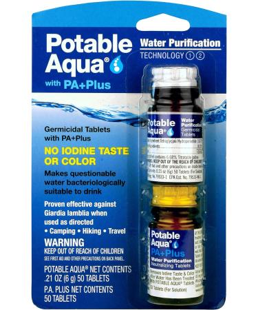 Katadyn Hiker PRO Replacement Cartridge & Potable Aqua Water Purification Tablets - Twin Pack (100 tablets) - PA Plus Included - Buy Online on GoSupps.com