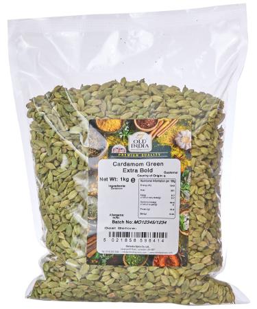 Old India Cardamom Green Extra Bold 1kg 1 kg