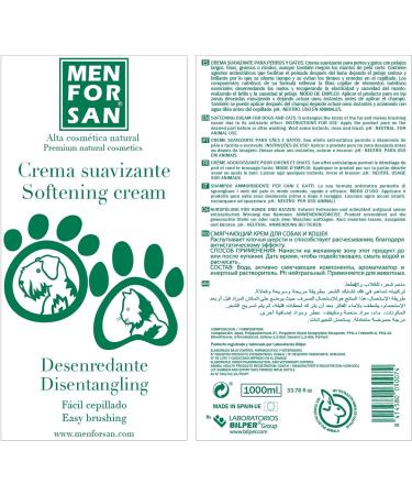 MENFORSAN Smoothing Detangling Cream for Dogs & Cats | 1L - Best Pet Grooming Solution | International Shipping Available - Buy Online on GoSupps.com