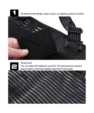 Waist Support For Men | Elastic Lumbar Support Belt - Breathable Posture Corrector Protector Lumbar Support Pad Back Brace For Lower Back All-Round Waist Protection  - Buy Online on GoSupps.com
