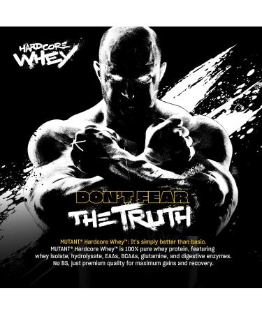 Mutant Hardcore WHEY | 100% Pure Whey Protein | 24g Protein Fast-digesting whey Protein Isolate Plus whey Protein hydrolysate | 68 Servings | 5 LB | Chocolate - Buy Online on GoSupps.com