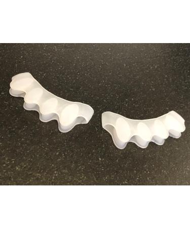 Scarlet Health Toe Spreader III | Soft Silicone 5-Toe Spreader for Hallux Valgus & Hammer Toe | Gel Support - 1 Pair (2 Pieces) - Buy Online on GoSupps.com