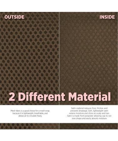 DONNA Deluxe Foam Mesh Wrap | Olive & Vitamin E Treated Headband for Curly Hair Care Face Wash & Makeup | 1PC BROWN COLOR - Buy Online on GoSupps.com