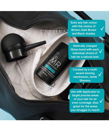 MR Jamie Stevens Hair Fibres for Black Hair 15ml - Keratin Hair Building Fibre for Thinning Hair Coverage - Buy Online on GoSupps.com