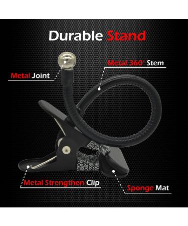 Ampper Glass Clip On Rear View Cubicle Mirror - 3.75 Round Convex Mirror with Frame for Personal Safety and Security - Buy Online on GoSupps.com
