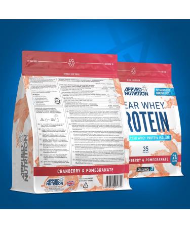 Applied Nutrition Clear Whey Isolate - Cranberry & Pomegranate High Protein Powder (875g - 35 Servings) - Buy Online on GoSupps.com
