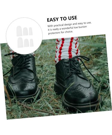 Silicone High Heel Protectors 8 Pairs - Foot Pain Relief & Comfort - White 6x3cm - Buy Online on GoSupps.com