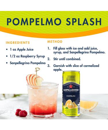 Sanpellegrino Pompelmo Italian Sparkling Grapefruit Drink 11.15 Fl Oz Cans - 24 Pack - Buy Online on GoSupps.com