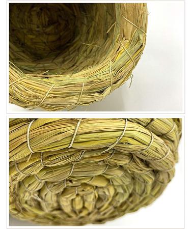2Pcs Handmade Birdcage Straw Birdhouse for Lucky Birds - Natural Fiber Simulation Nest for Resting and Breeding - Provides Shelter and Hideaway from Predators and Cold Weather - Buy Online on GoSupps.com