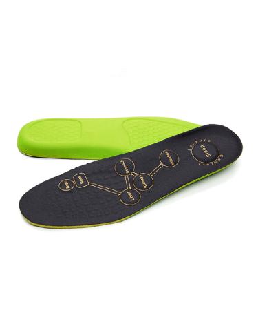Carespot Acupressure Magnetic Massage Insoles for Men/Women Foot Massager Shoe-pad Foot Therapy Reflexology Pain Relief Shoe Inserts Leather Latex Insole (Large)