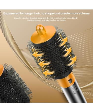 Upgraded Large Round Volumizing Brush for Dyson Airwrap - Premium Gold Brush Accessories for Effortless Styling - Buy Online on GoSupps.com