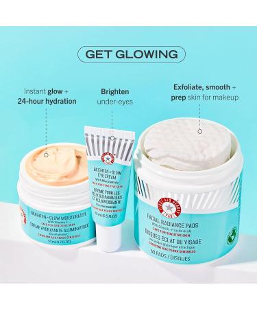 First Aid Beauty Brighten + Glow Moisturizer - Light Gel Cream with Vitamin C for Instant Radiance | 1.7 oz International Shipping Available - Buy Online on GoSupps.com