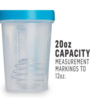 BlenderBottle Classic 20oz Shaker Bottle - Clear/Black Loop Top - Buy Online on GoSupps.com