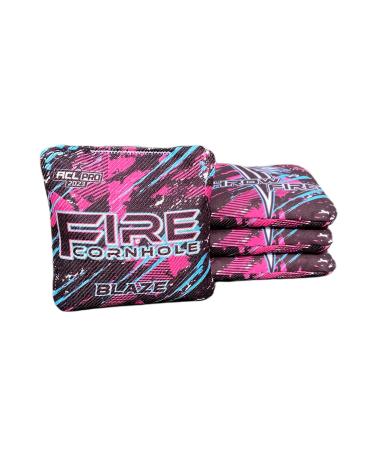 FIRE CORNHOLE | Blaze | ACL Pro Approved | Weather Resistant | Professional Quality | Set of 4 Cotton-Candy