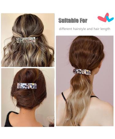 Buy Large Retro French Vintage Hair Clips - 2 Piece Set for Thick Hair - Stylish Automatic Hair Barrettes for Women - Buy Online on GoSupps.com