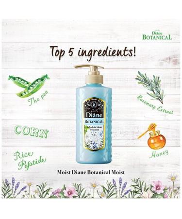 Moist Diane Natural Hair Treatment | Organic Japanese Conditioner for Dry & Damaged Hair | Sulfate & Silicone Free | 16.9 Fl Oz - Buy Online on GoSupps.com