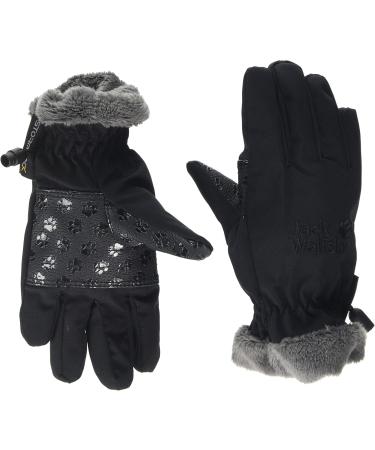 Jack Wolfskin Kids Windproof Softshell Gloves - Black Size 116 | International Shipping Available - Buy Online on GoSupps.com