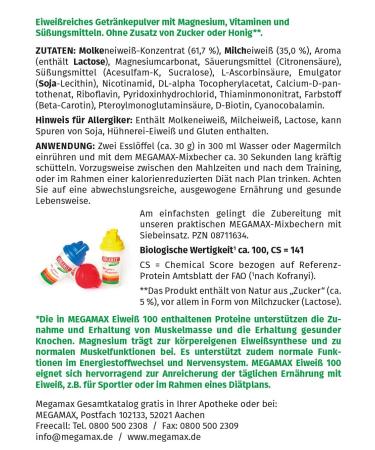 Megamax Protein Banana 5kg | High-Quality Whey & Milk Protein Shake for Muscle Building | Low-Carb Aspartame-Free Ideal for Baking & Diet - 2k Protein Per Serving - Buy Online on GoSupps.com