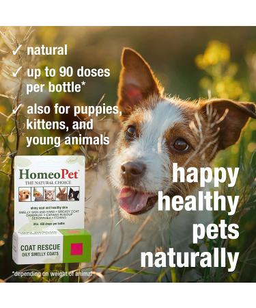 HomeoPet Coat Rescue Skin and Coat Support for Pets 15ml/.51oz - Buy Online on GoSupps.com