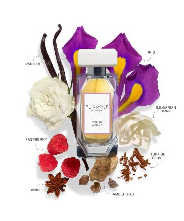 PINROSE Perfumes One of a Kind (formerly Pinrose the scent) - Eau de Parfum Fragrance Spray for Women - Clean Vegan Cruelty-free and Hypoallergenic Scent with Essential Oils - Notes of Bulgarian Rose Turkish Clove Patchouli Vanilla Musk and Ambergris - Buy Online on GoSupps.com