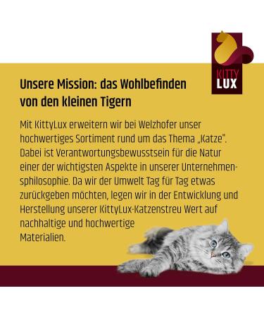 Kittylux 12.5kg Natural Clumping Cat Litter - Baby Powder Fragrance for Sensitive Cats | Quick Odor Control & Solid Clumping - Buy Online on GoSupps.com