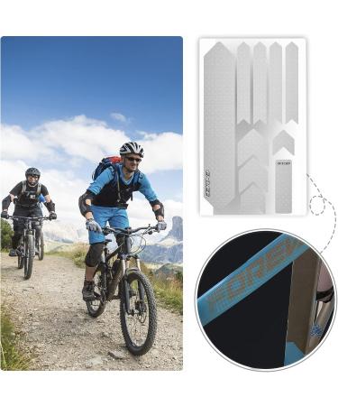 ENLEE Bike Frame Protection Sticker - All Mountain Style Honeycomb High Impact Guard for Maximum Protection - Transparent - Buy Online on GoSupps.com