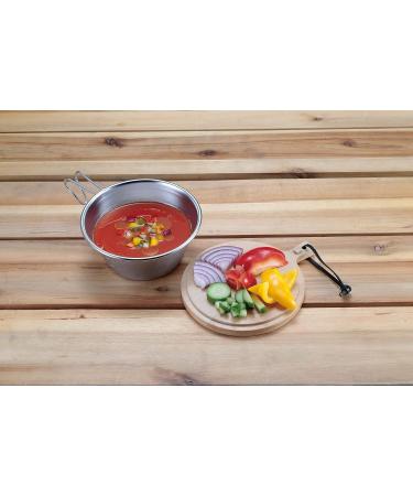 Captain Stag Bamboo Sierra Cup Lid 22.8 fl oz - Natural 630ml Take-ware for Outdoor Adventures - Buy Online on GoSupps.com
