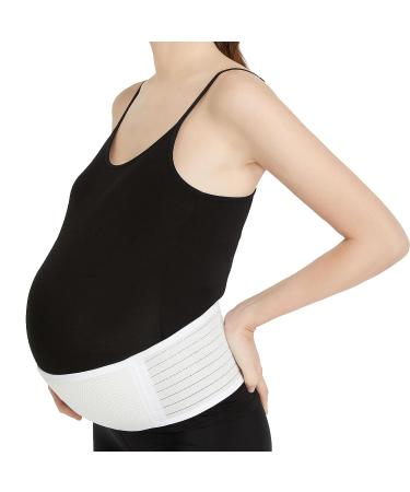 Neotech Care Adjustable Maternity Belt - Light and Breathable Pregnancy Belly Support Band - White Regular Size - Buy Online on GoSupps.com