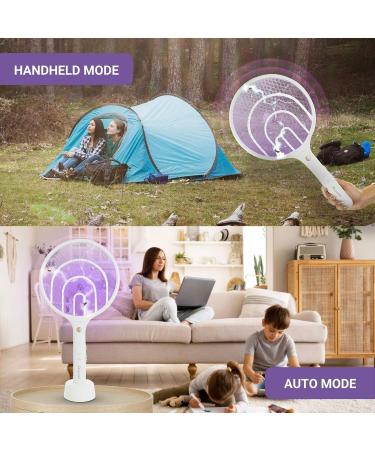 Aspectek 2 Pack Electric Fly Swatter 3000V 2 in 1 Mosquito Zapper USB Charging Cable White Double Mosquito Swatter - Buy Online on GoSupps.com