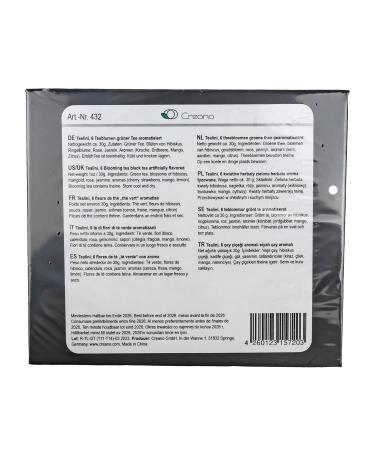 Creano 6 Teablumen Gift Box - Premium Green Tea Variety in Elegant Magnetic Box | 4 Types of Tealinis | Perfect Gift Idea - Buy Online on GoSupps.com