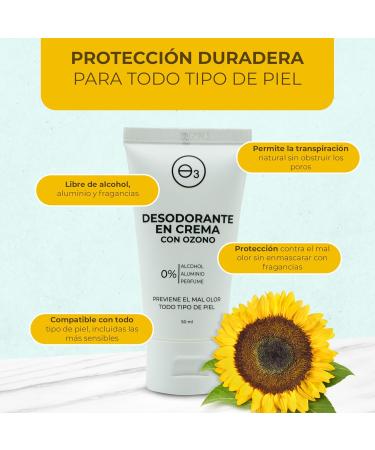 Ozono D'OR D odorant cr me 100 % naturel bio avec ozone neutralisant les bact ries sans aluminium ni parab nes sans parfum pour femme et homme peau sensible contr le des mauvaises odeurs 50 ml - Buy Online on GoSupps.com