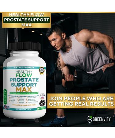 Extra Strength Healthy Flow Prostate Support Max Natural Herbal Supplement 60 Capsules 30-Day Supply (2) - Buy Online on GoSupps.com