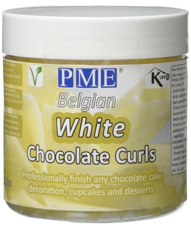 PME Belgian White Chocolate Curls 85 g