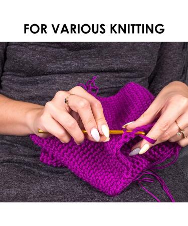 Aluminum Crochet Hooks Set for Arthritic Hands - Knitting Needles for Yarn Craft - Perfect Gift for Women - Buy Online on GoSupps.com