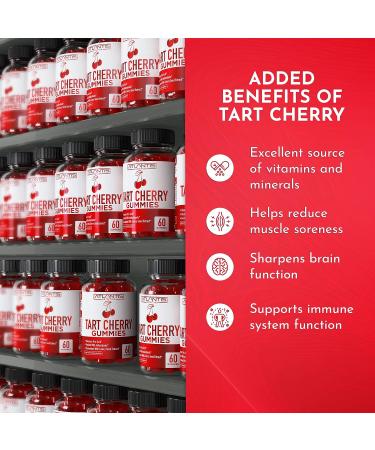 Tart Cherry & Celery Seed Gout Relief Gummies - 60ct | Joint Support & Antioxidant for Uric Acid Cleanse - Buy Online on GoSupps.com