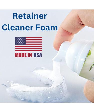 Retainer & Aligner Cleaner Foam - Ideal for Invisalign, Teeth Whitening, and Braces - Peroxide-Free Oral Care Foam - Buy Online on GoSupps.com