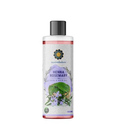 AYURVEDASHREE Henna Rosemary Hair Oil 200 ml  6.76 fl oz with Neem Oil  Shikakai Oil  Bhringraj Oil  Amla Oil  Brahmi Oil  Sesame Oil  Olive Oil & Sunflower Oil