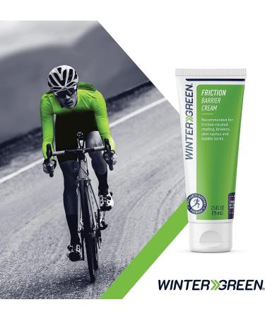 Wintergreen Friction Barrier Cream 2.5 Oz - Tea Tree Oil & Shea Butter Formula for Chafing, Blisters & Rashes - Ideal for Sports, Exercise & Cycling - 75mL - Buy Online on GoSupps.com