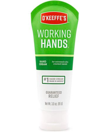 O'Keeffe's Working Hands Hand Cream Unscented 3 oz - Intensive Moisturizer for Dry, Cracked Hands - Buy Online on GoSupps.com
