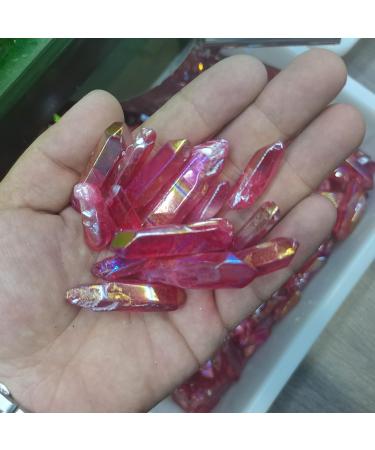 Electroplated Colourful Crystal Wand Point Raw Crystals Crystal Stone Natural Stones and Minerals Home Decor NaturalReiki Decoration Stone Mineral Specimen (Size : 300g) - Buy Online on GoSupps.com