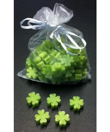 Florex Florex 50 Mini Sheep's Milk Soaps - Four Leaf Clover - Pear in Organza Pouch