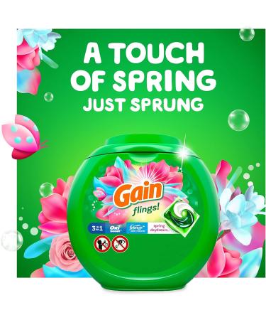 Gain Flings Laundry Detergent Pacs 112 Count - Spring Daydream Scent, HE Compatible - Buy Online on GoSupps.com