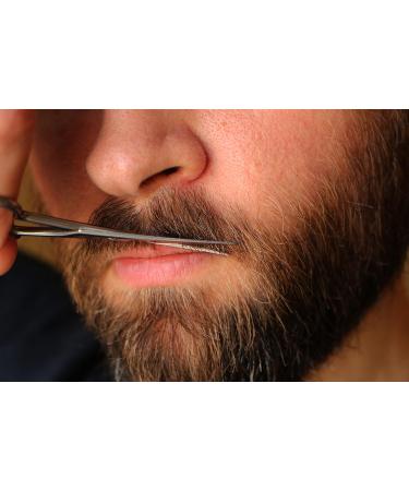 Compact Beard Grooming Kit - Travel Beard Care Set with Comb Scissors & Stainless Steel Mirror in a Pocket-Sized Nylon Zip Pouch. UK-Made. - Buy Online on GoSupps.com