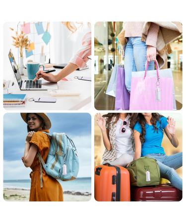 Duufin 24-Piece Chapstick Keychain Holder Set | Lip Balm & Lipstick Holders with Metal Clip Cords - Pure White | Ideal for Purses & Backpacks - International Shipping Available - Buy Online on GoSupps.com