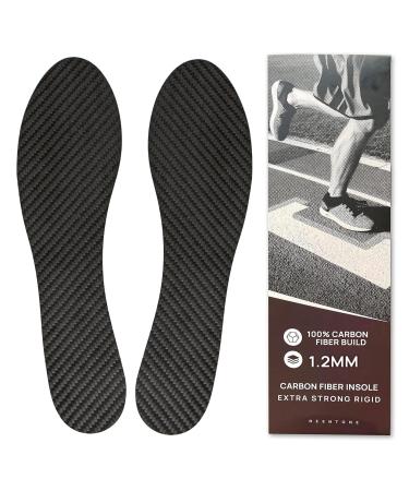 1.2mm Hard Toe Special Use Carbon Fiber Insole 280mm Rigid Foot Support Insert Orthotic Shoe Stiffener Insert for Hallux Rigidus Mortons Toe Men's Size 11.5 / Women's Size 12.5 280mm Men's 11.5 Women's 12.5