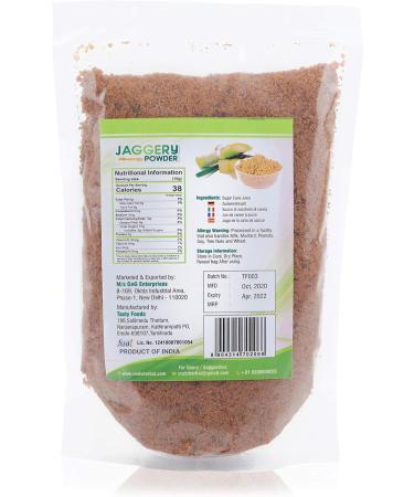 SVTAV Jaggery Powder Hand Crushed Gur Powder 500g - Natural Sweetener, Brown Sugar Substitute - No Preservatives, No Artificial Flavors - Buy Online on GoSupps.com