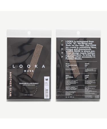LOOKA Protective Fashion Crystal Mask - Washable & Reusable | Comfortable AG Astro Gold (Small Medium) - Shop Internationally - Buy Online on GoSupps.com