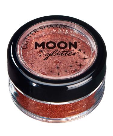 Classic Fine Glitter Shakers by Moon Glitter - Copper Bronze - Cosmetic Festival Makeup Glitter for Face Body Nails Hair Lips - 5g