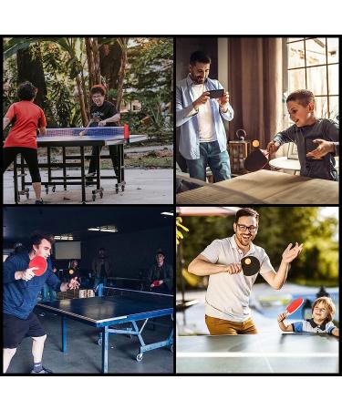 XGEAR Anywhere Ping Pong Set - Retractable Net Post, 2 Paddles, 3 Balls - Attach to Any Table Surface - Lake Blue - Buy Online on GoSupps.com
